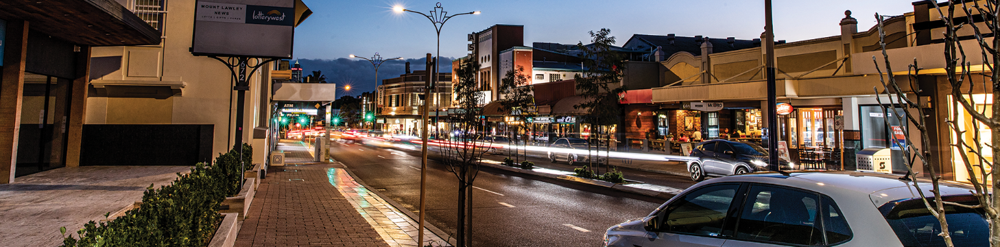 Image of Beaufort Street in early evening